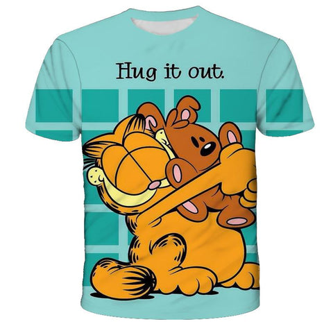 2022 Summer New Children Clothing Cute Cartoon-Garfield T-Shirt  Baby-TB01135-Veeddydropshipping
