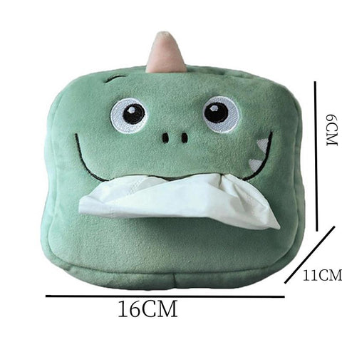 Dinosaur Tissue Box Cute Plush Removable Tissue Boxes-HA00804-Veeddydropshipping