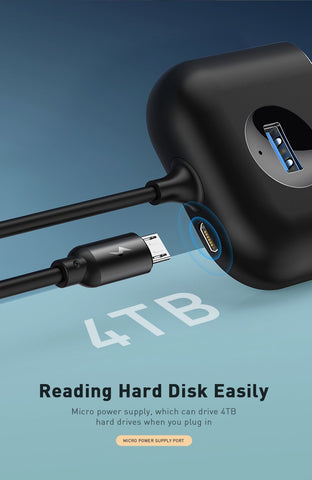 Type C  HUB LED USB Splitter HUB-CO00135-Veeddydropshipping