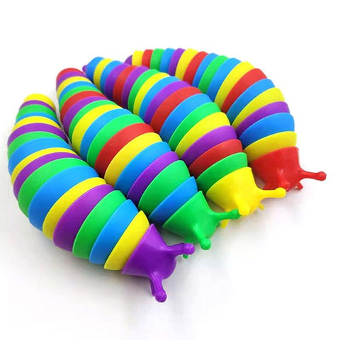 Funny Fidget Slugs Articulated Sensory Slug Toy Realistic Worm Caterpillar-TB01541-Veeddydropshipping