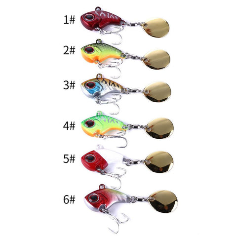 Rotating Metal VIB Vibration Bait  9g 14g 16g Spinner Sinking Spoon Pin Crankbait -OS00446-Veeddydropshipping