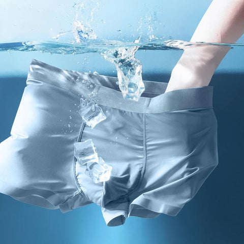 Antibacterial Underpants ice silk Men Boxer Shorts-MF01405-Veeddydropshipping