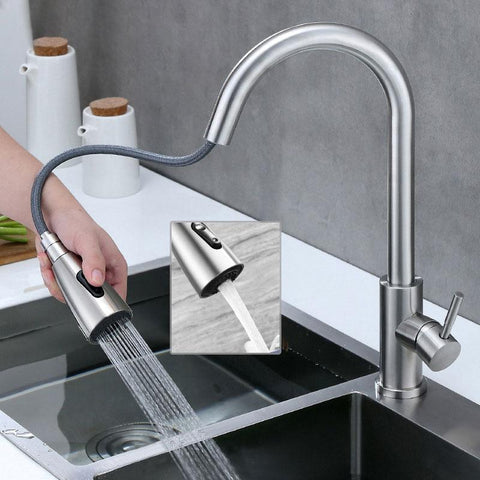 Kitchen Type Pull-out Faucet Retractable-TI00642-Veeddydropshipping