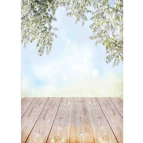 Art Fabric Photography Backdrops Props Flower Landscape Wooden Floor  Photo -CE00303-Veeddydropshipping