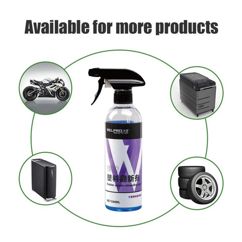 Auto Plastic Refurbish Liquid 500ML Car Retreading Cleaning Agent Car-AM00413-Veeddydropshipping