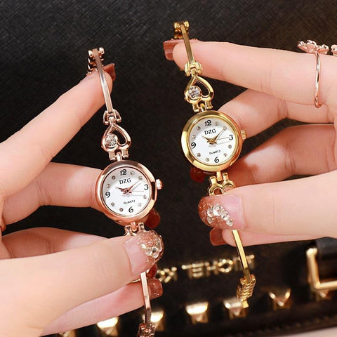 Fashion Women Heart Bracelet Watch Rose Gold Quartz Watch -JW01110-Veeddydropshipping