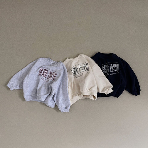 2022 Autumn New Children Sport Long Sleeve T-shirt Boy Baby Simple Letter-TB00932-Veeddydropshipping