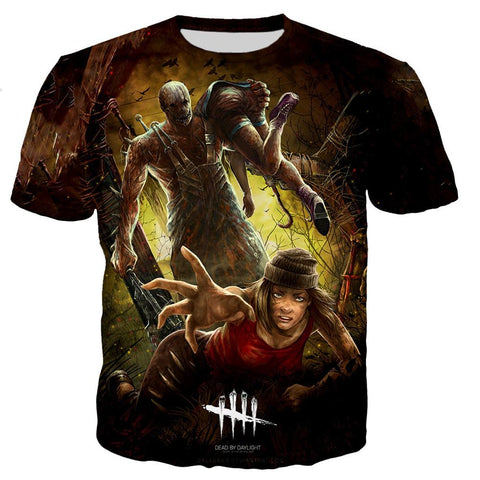 Printed Dead Daylight Oversized T-Shirt  Men Women-MF00109-Veeddydropshipping