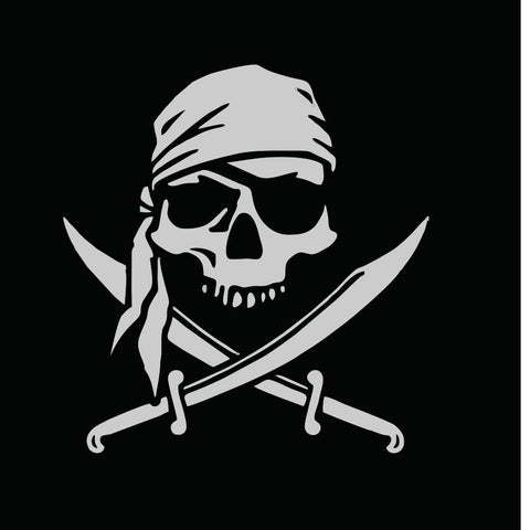 Skull Pirate Personality, Car Accessories PVC Stickers Motorcycle Stylish-AM00067-Veeddydropshipping