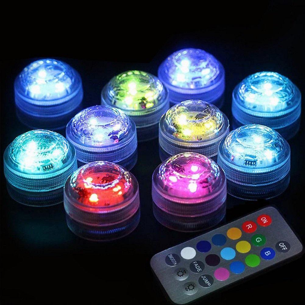 IP68 Waterproof Battery Operated Multi Color Submersible LED Underwater-TI00963-Veeddydropshipping