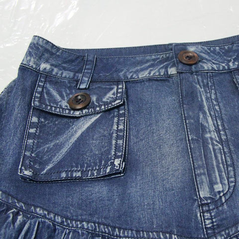 Women Denim Skirts Vintage Embroidery-WF00513-Veeddydropshipping