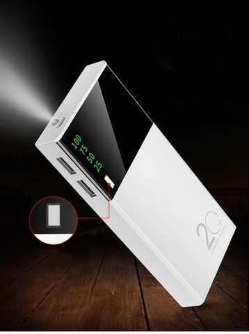 80000mAh Mobile Power Bank Digital Display with 2 USB LED Charger Powerbank External Battery-PA00468-Veeddydropshipping