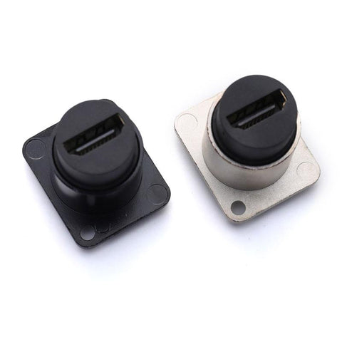 D Type Chassis Connector D Female Socket Panel Mounted Connector HDMI-Compatible-CE00128-Veeddydropshipping