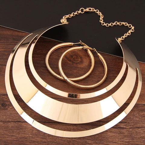 Torques Women Party Statement Jewelry  -JW00389-Veeddydropshipping