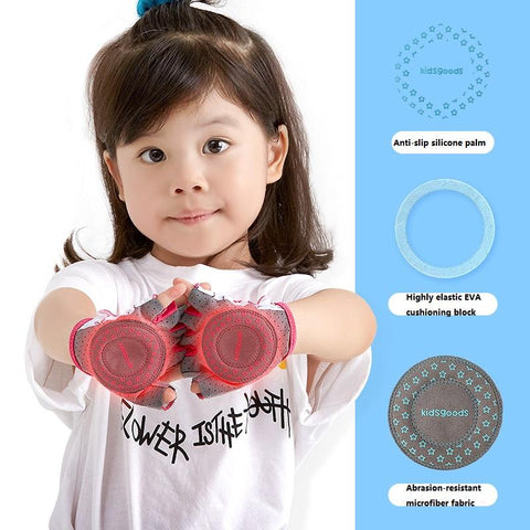 Kids Cycling Gloves Half Finger Skate Child Mountain Bike Bicycle Gloves Sports Gloves -OS01165-Veeddydropshipping