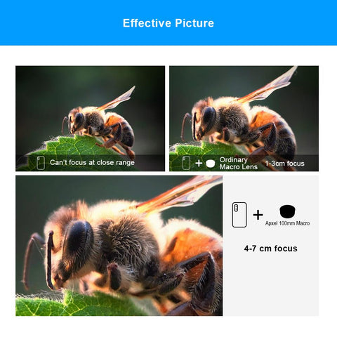 APEXEL 100mm Macro Lens Camera Phone Lens 4K HD Super Macro Lenses CPL Star Filter-PA00668-Veeddydropshipping