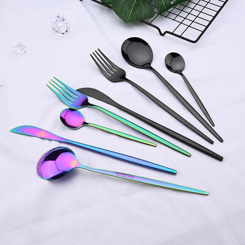 Western Dinnerware Set Fork Knife Spoon Tableware Set-HA01307-Veeddydropshipping
