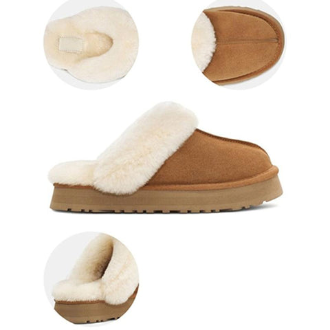 Women Flats Shoes 2023 New Fashion Platform Casual Home Suede-BS01153-Veeddydropshipping