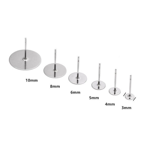 Blank Post Base Pin Needles Earring Setting Findings for DIY Findings-JW01618-Veeddydropshipping