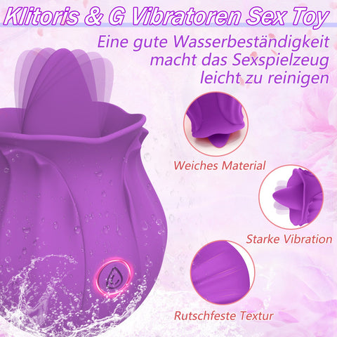 Rose Sucking Vibrator 10 Speed Vibrating Clit Sucker Vagina Nipple Clitoris Stimulation -BH01218-Veeddydropshipping