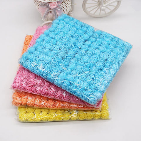 Multicolor fake foam rose Artificial flowers-HA00756-Veeddydropshipping