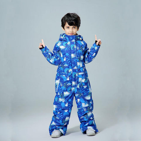 -30 Degree Children Ski Jumpsuit 2020 Winter Snowboard Jacket Boys and Girls -OS00732-Veeddydropshipping