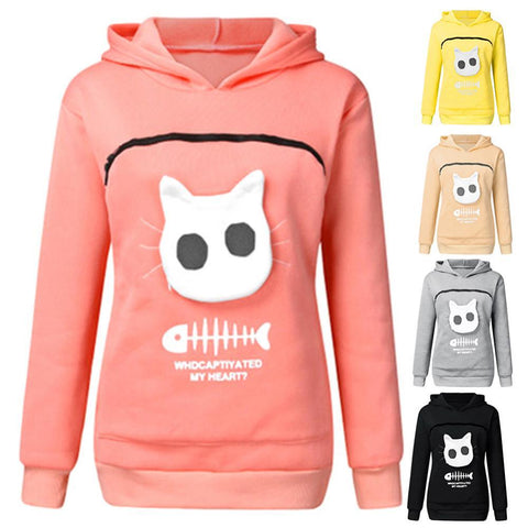 Pet Strap Thickened Shirt Cat Lover Hoodie-Veeddydropshipping