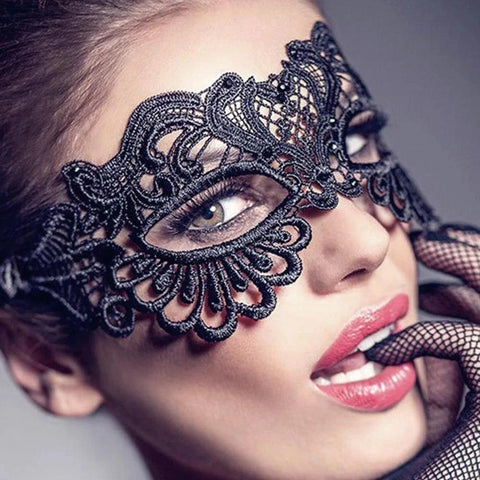 Women Hollow Mask Sexy Cosplay-WF01485-Veeddydropshipping