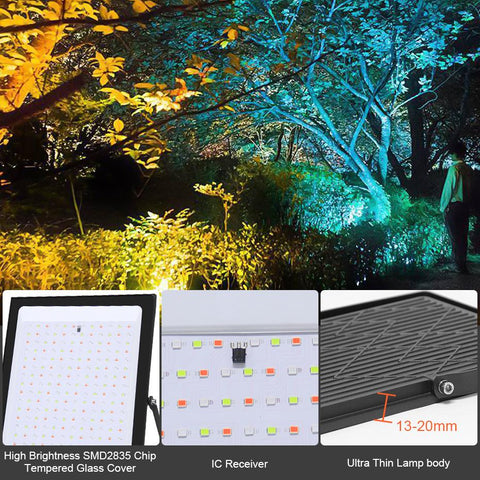 LED Floodlight RGB AC220V 30W 50W 100W 200W Flood Light Color-TI00864-Veeddydropshipping