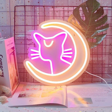 Cat Bedroom Neon Decor Night Lights-TI00489-Veeddydropshipping