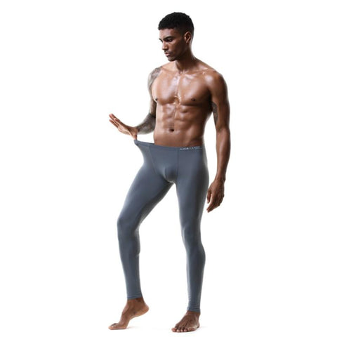 Men Sexy Long John High Elastic Tights  Homewear-MF01543-Veeddydropshipping