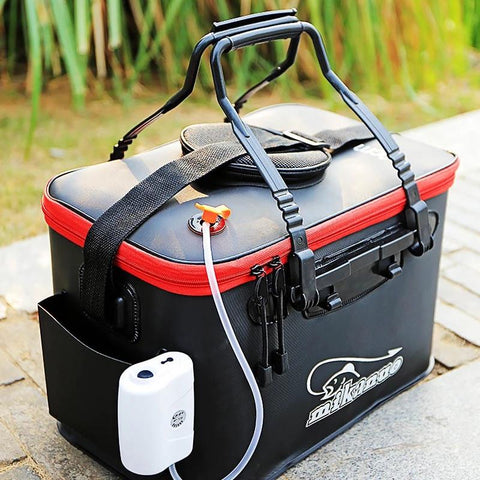 Fishing Bucket Folding Thickening Living Fish Bucket Portable EVA Water Tank Camping -OS00396-Veeddydropshipping