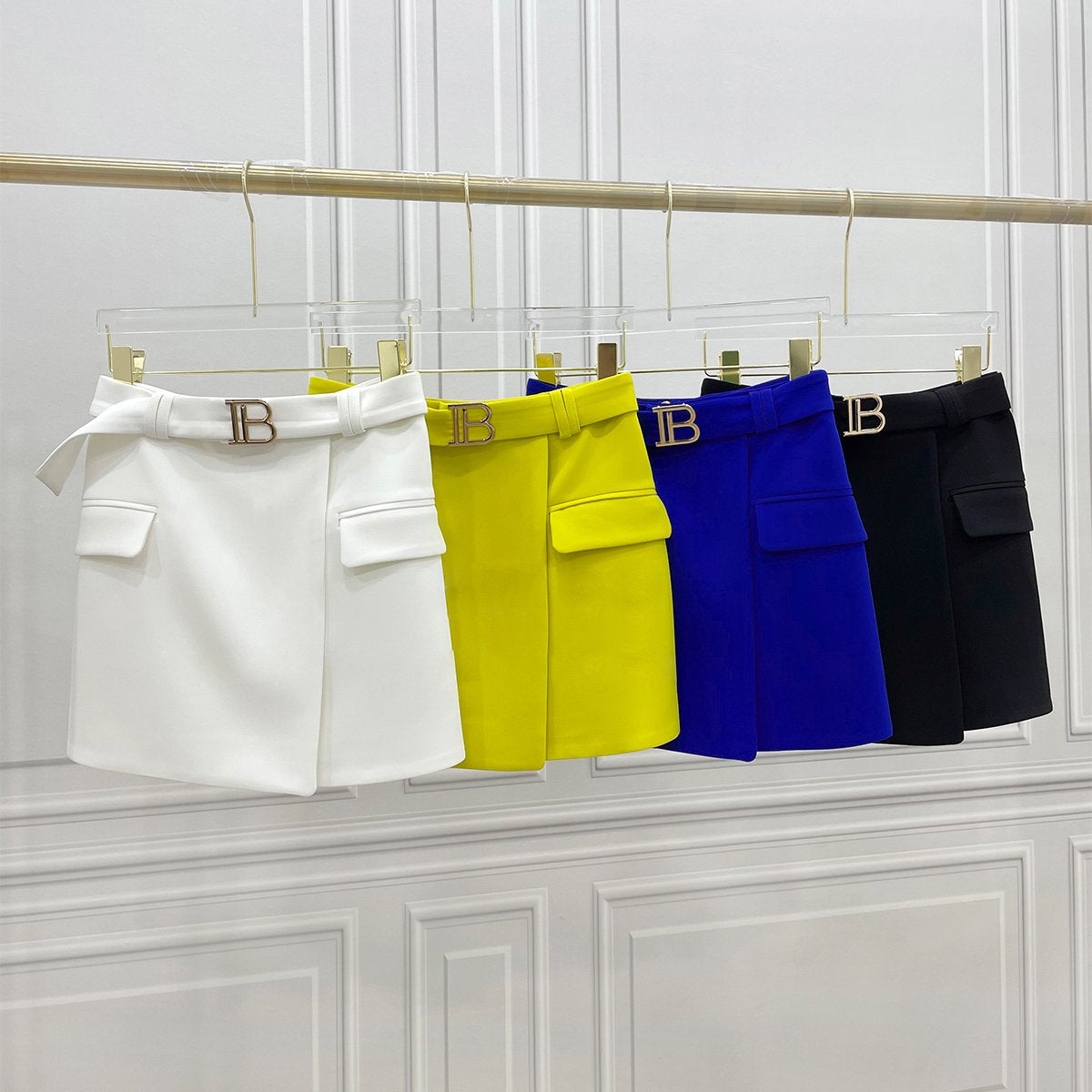 Women Casual A-line Short Slim Skirt-WF00381-Veeddydropshipping