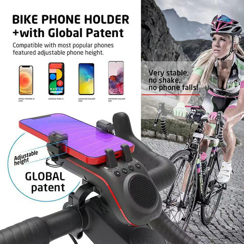BUYEECN Bicycle mobile Phone Holder Audio MP3 Player Speaker Waterproof Shockproof 4400mAh Power-PA00514-Veeddydropshipping