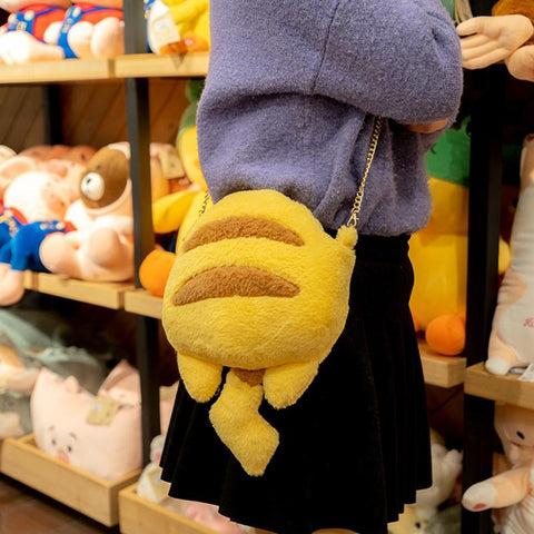 Pokemon Pikachu Plush Doll Kawaii Toy Brand Street Strap Bag-TB00074-Veeddydropshipping