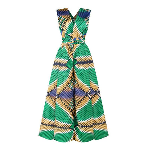 African Clothes Jumpsuit Multi-Wear Style-WF01510-Veeddydropshipping