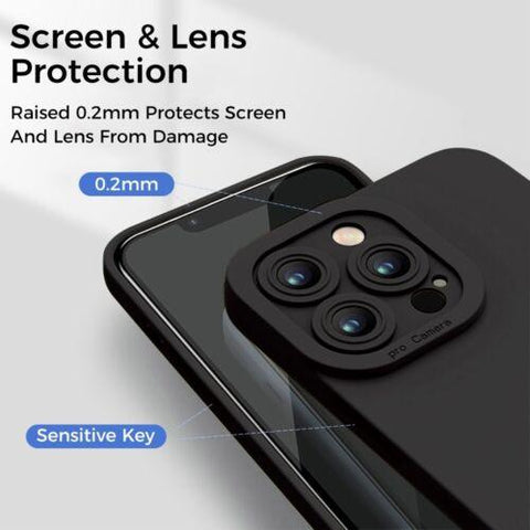 Case For iPhone 14 Pro Max 13 12 11 XS 8 7 SE Shockproof Silicone Cover Colours-PA00106+Veeddydropshipping