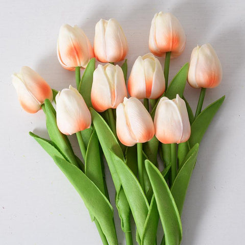 Tulip PU Artificial Flower Real Touch Bouquet-HA00658-Veeddydropshipping