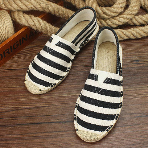 Breathable  Casual Shoes Slip-On Hemp Shoes Graffiti-BS01349-Veeddydropshipping