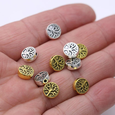 Tree of Life Loose Spacer Beads for Jewelry Making Bracelet DIY -JW01507-Veeddydropshipping