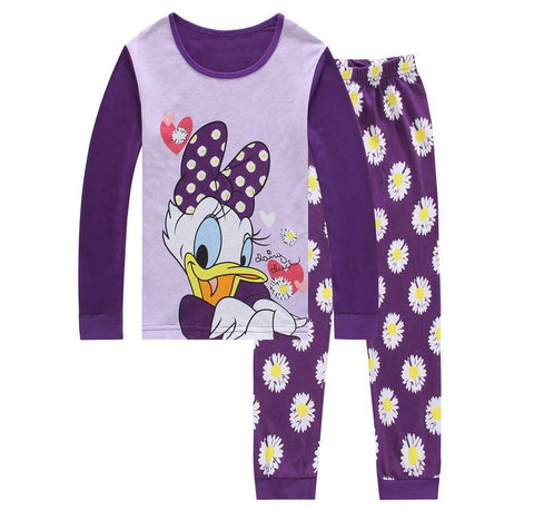 Disney Mickey Mouse Pajamas Sets Long Sleeves Boy Girls Cartoon Print-TB01063-Veeddydropshipping