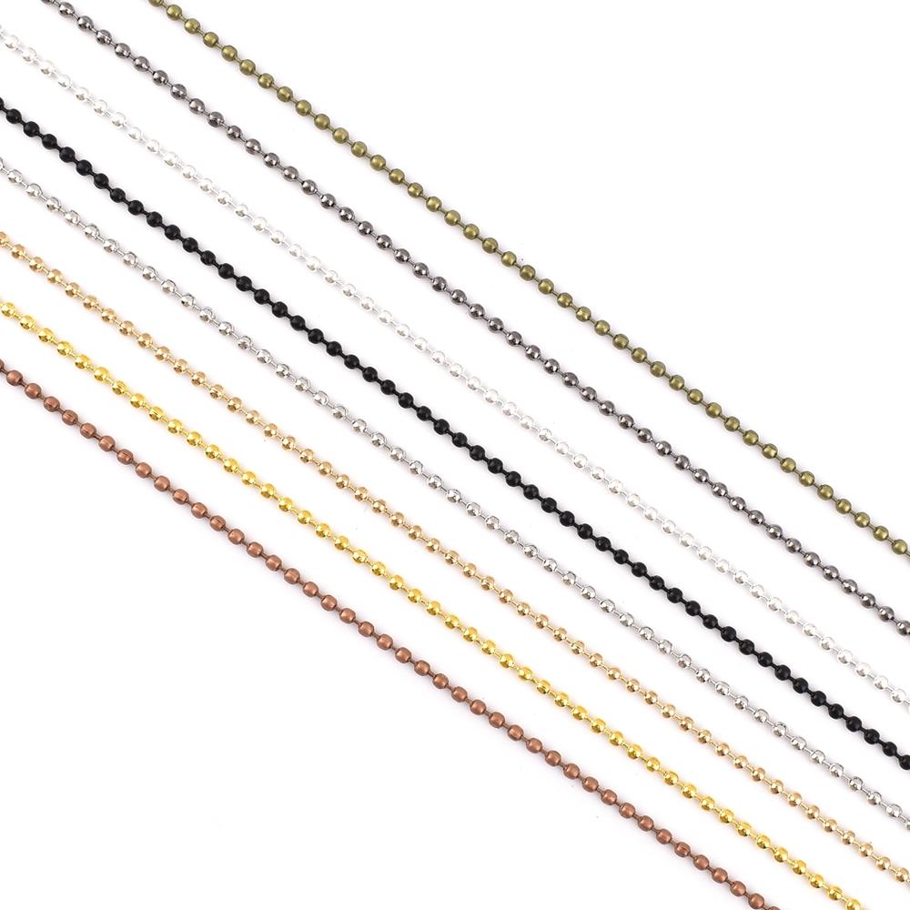Metal Alloy Ball Beads ChainsFor Necklaces DIY Jewelry Making-JW01567-Veeddydropshipping