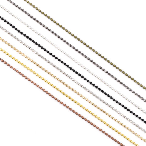 Metal Alloy Ball Beads ChainsFor Necklaces DIY Jewelry Making-JW01567-Veeddydropshipping
