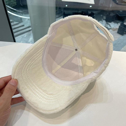 Lady Soft Fur Blended Baseball Caps-WF01370-Veeddydropshipping