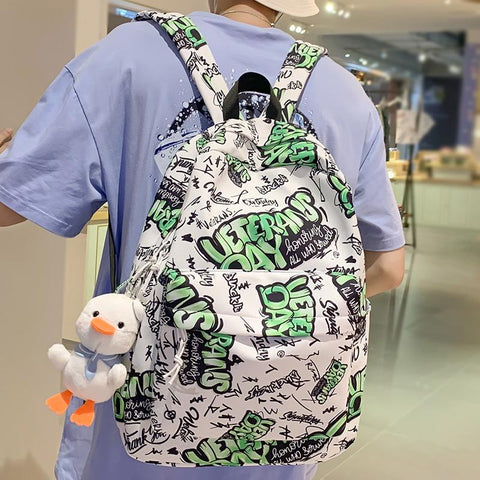 Waterproof Lady Male School Bag Women College Backpack-BS00330-Veeddydropshipping