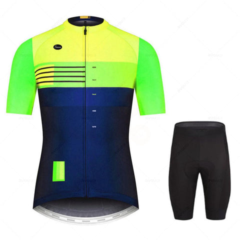 2023 Team Cycling Jersey Sets Summer Short Sleeve Bicycle Breathable Men MTB Bike -OS01075-Veeddydropshipping