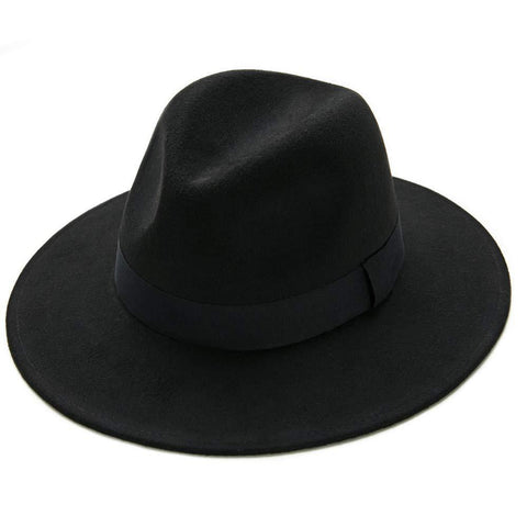wide brim jazz top hat autumn winter classic-MF00995-Veeddydropshipping