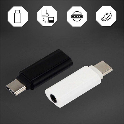 Earphone Headphone Connector USB-C Type C to 3.5mm Jack Audio Adapter Male to Female-CE00201-Veeddydropshipping
