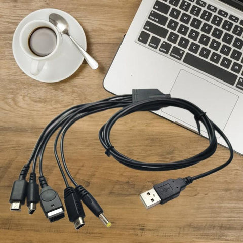 1.2m/4ft 5 in 1 USB Charger Cable Multi Charging Cord Fast Charge Wire Line -CE01481-Veeddydropshipping