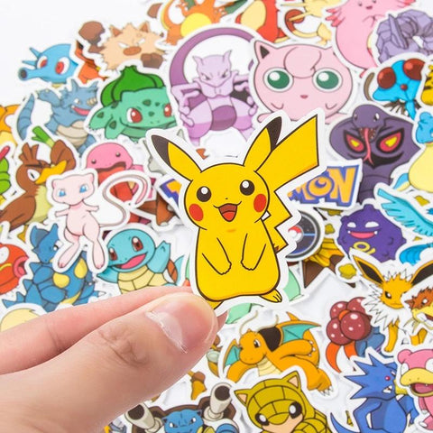 10/30/50/100Pcs Kawaii Pikachu Pokemon Stickers Motorcycle Phone-TB01631-Veeddydropshipping